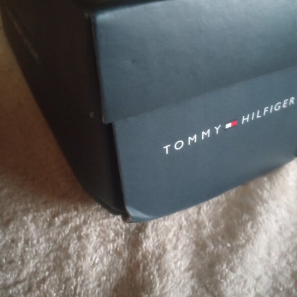 TOMMY HILFIGER Tressi Logo Slide Sandals Shoes 6.5 M Medium Green Navy NEW NIB - Picture 6 of 6